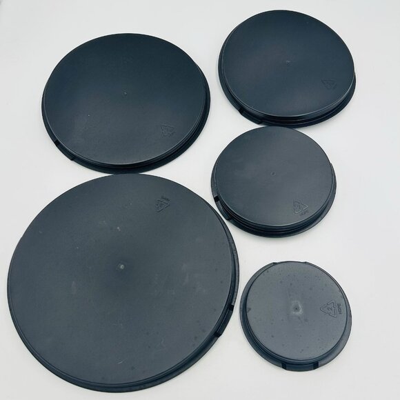 Viking Range Silicone Plastic Burner Covers Black Set of 5 - Picture 8 of 8